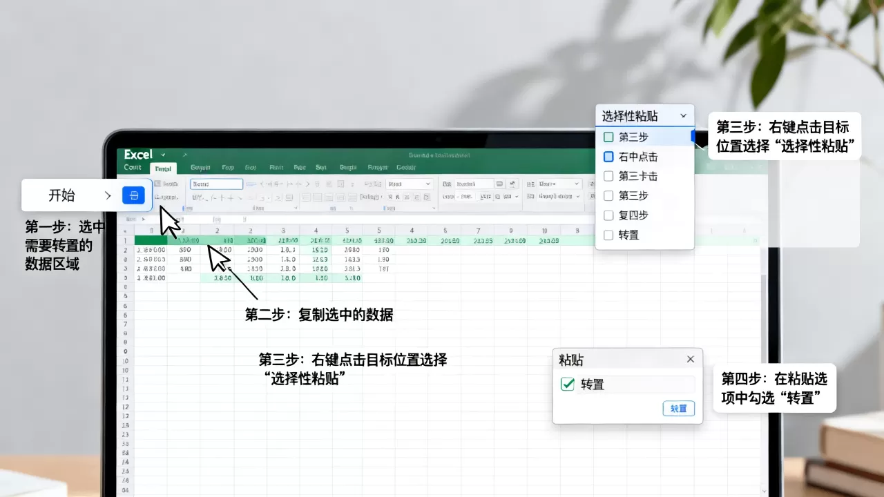 Excel转置功能在哪里找?Excel数据行列互换具体操作步骤 Excel转置功能在哪里找?Excel数据行列互换具体操作步骤