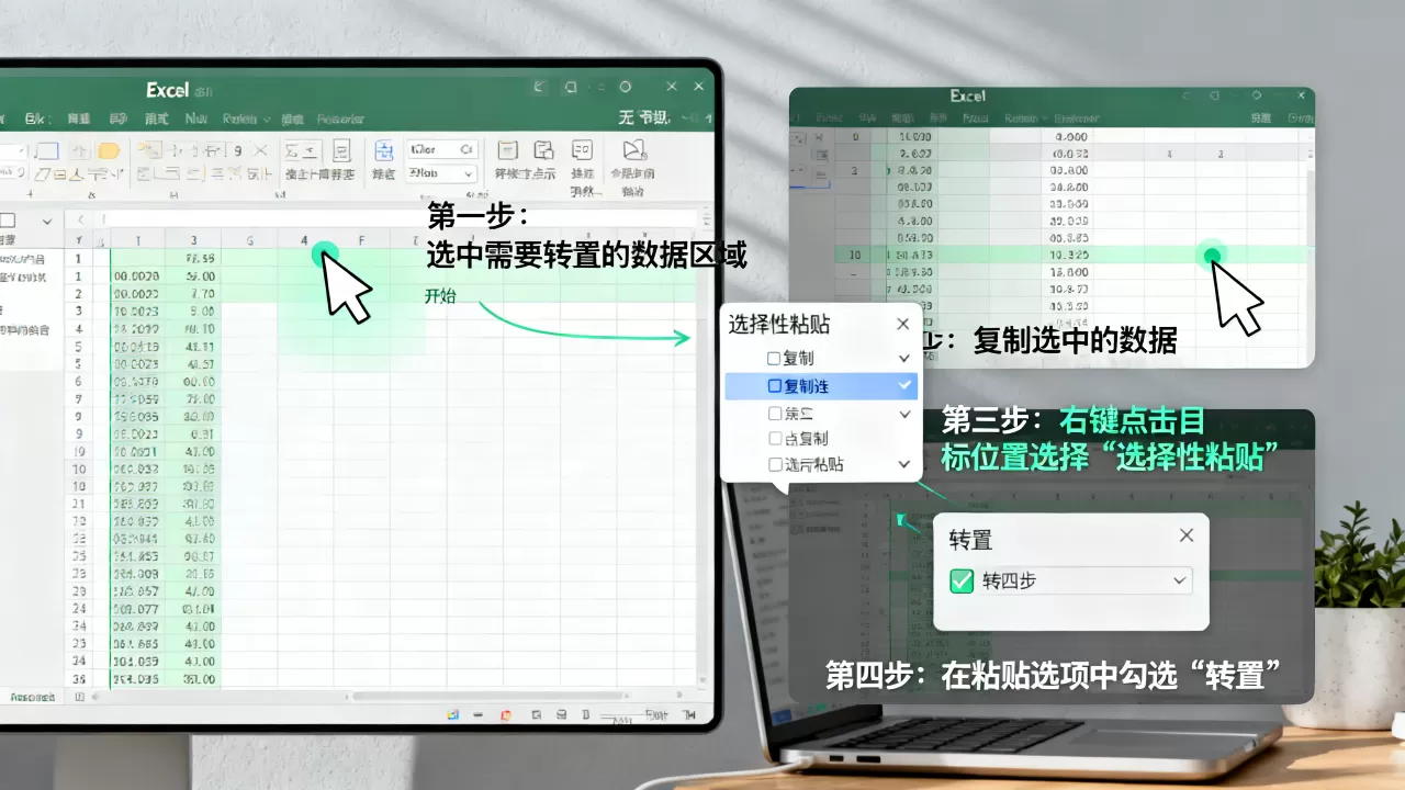 Excel转置功能在哪里找?Excel数据行列互换具体操作步骤 Excel转置功能在哪里找?Excel数据行列互换具体操作步骤