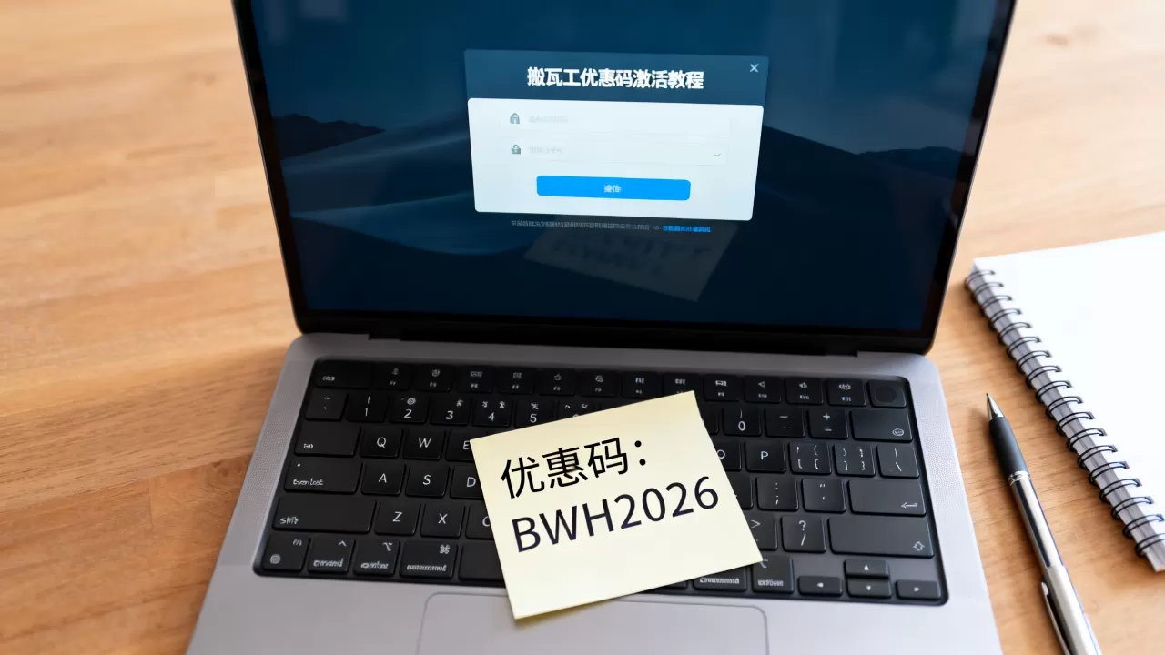 搬瓦工优惠码怎么用?2026最新激活教程 搬瓦工优惠码怎么用?2026最新激活教程