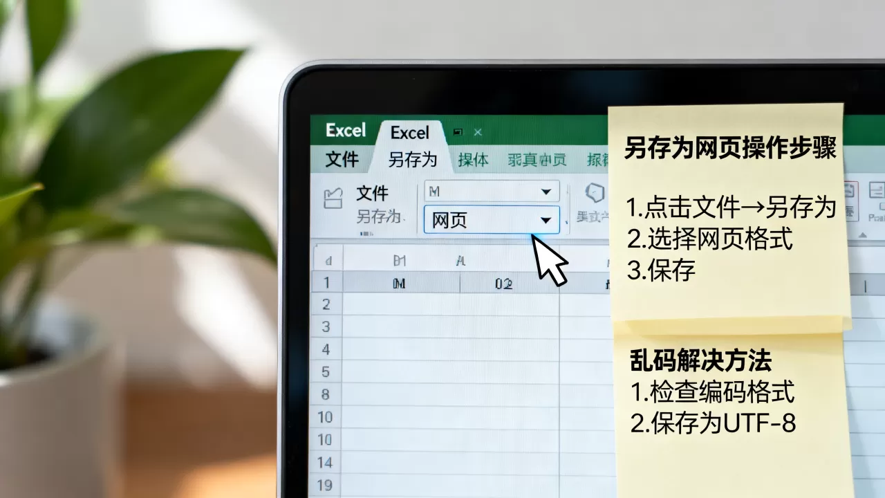 Excel另存为网页怎么操作?excel另存为网页乱码怎么办 Excel另存为网页怎么操作?excel另存为网页乱码怎么办