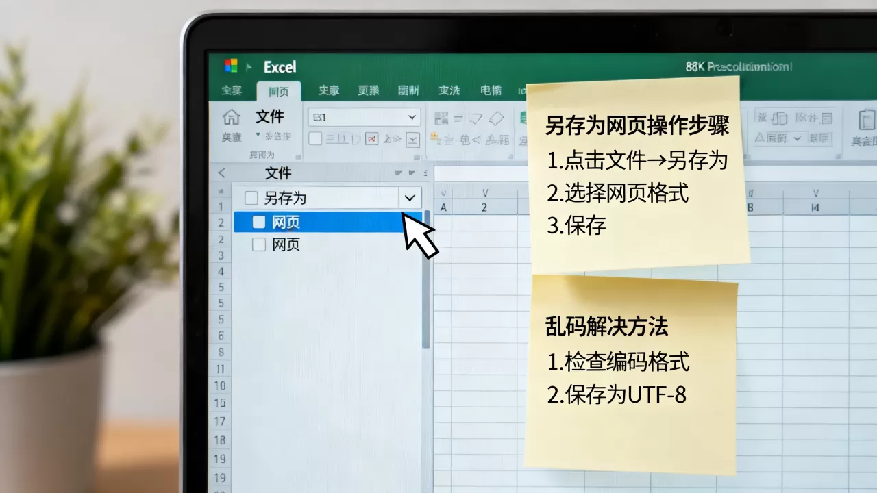 Excel另存为网页怎么操作?excel另存为网页乱码怎么办 Excel另存为网页怎么操作?excel另存为网页乱码怎么办
