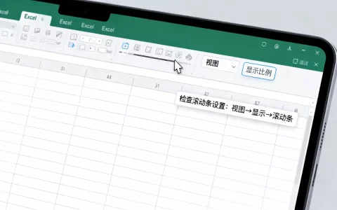 Excel滚动条显示不出来怎么办？Excel表格滚动条不见了