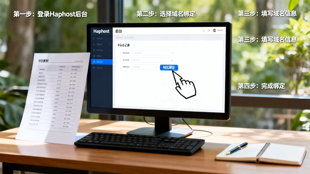 Haphost如何绑定域名？haphost绑定域名详细教程
