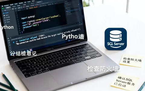 pymssql python怎么连接数据库？python连接sql server报错怎么解决