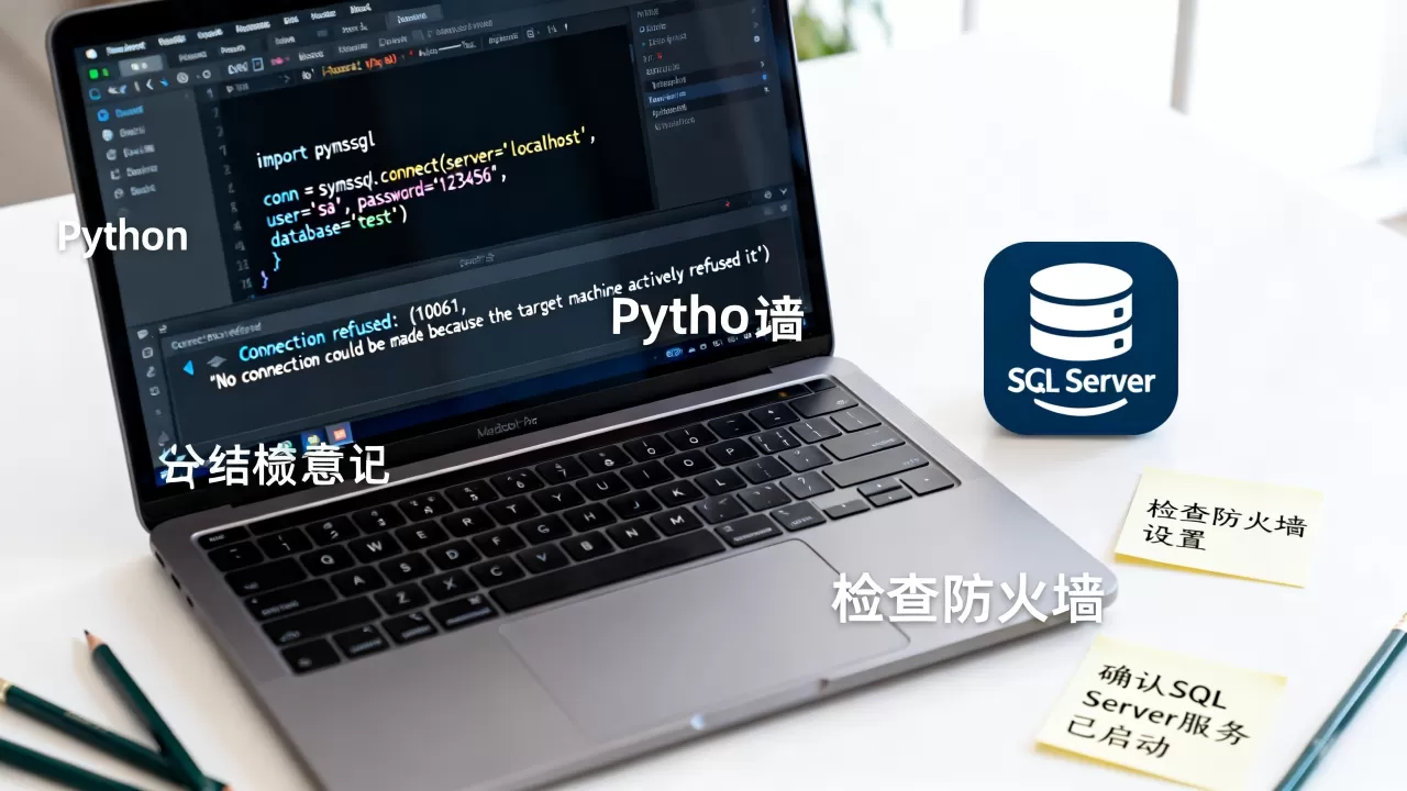 pymssql python怎么连接数据库?python连接sql server报错怎么解决 pymssql python怎么连接数据库?python连接sql server报错怎么解决