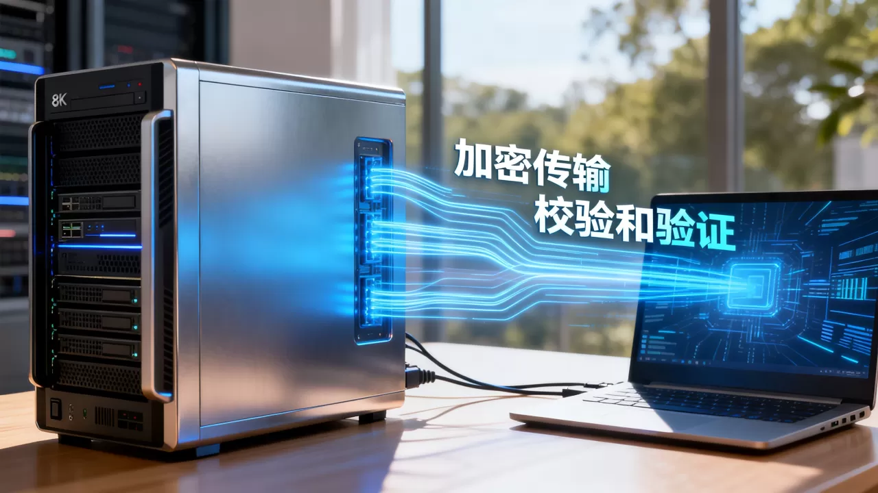 服务器发数据给客户端时，如何确保数据传输的安全性与完整性？