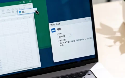 如何在Excel中嵌入Word文档？Excel插入Word对象具体步骤