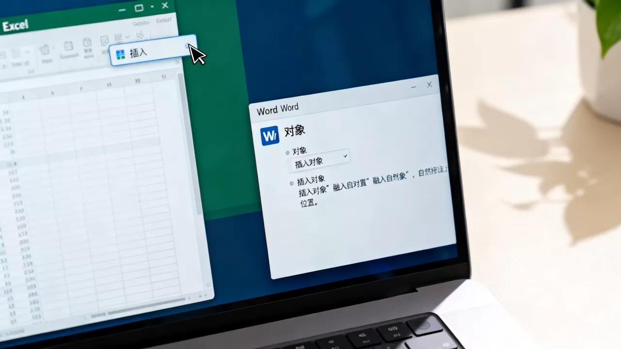 如何在Excel中嵌入Word文档？Excel插入Word对象具体步骤