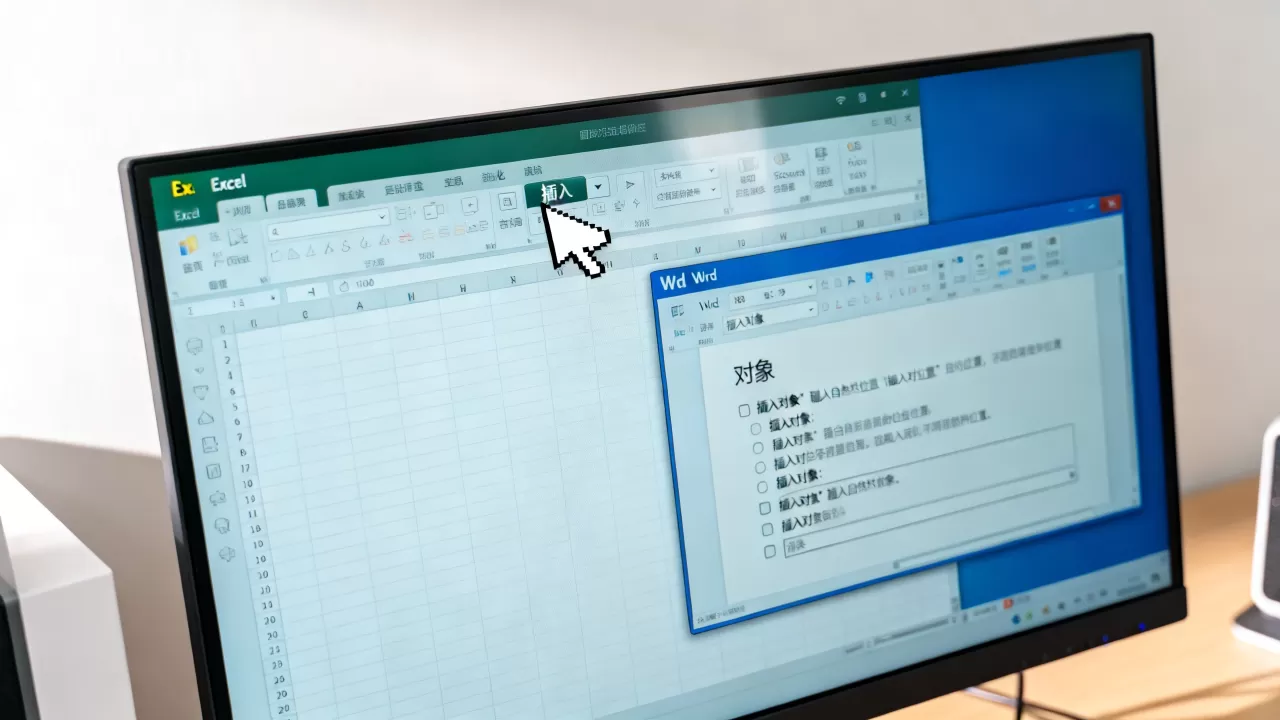 如何在Excel中嵌入Word文档？Excel插入Word对象具体步骤