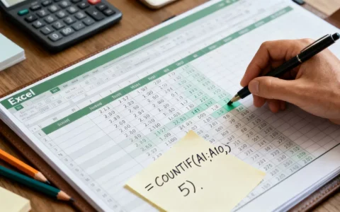 Excel中数字出现次数怎么统计？Excel统计某数字出现次数