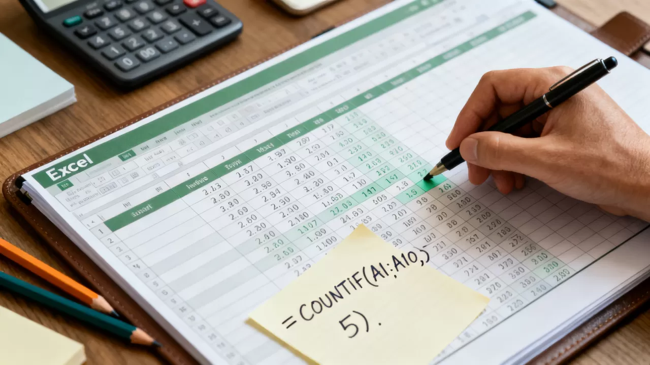 Excel中数字出现次数怎么统计？Excel统计某数字出现次数
