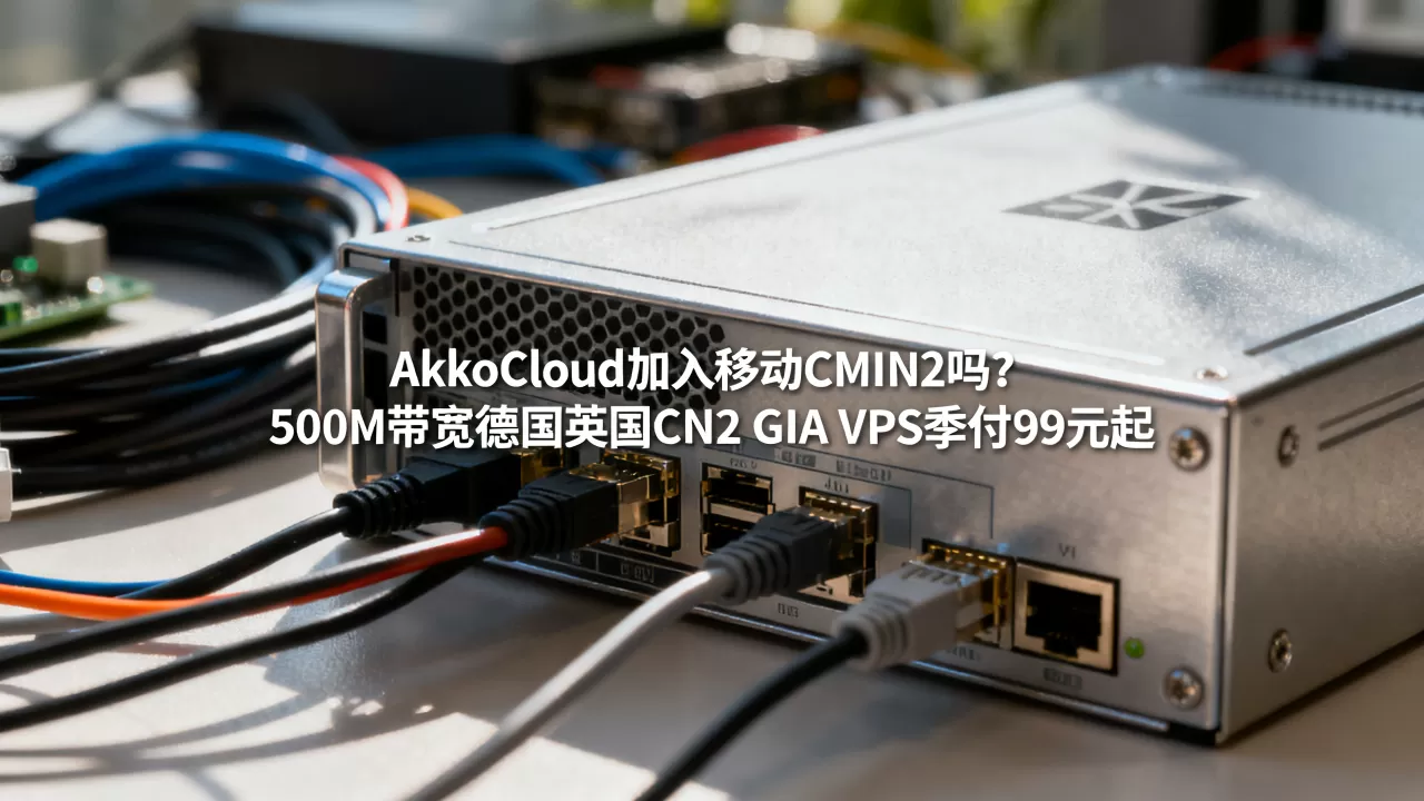 AkkoCloud加入移动CMIN2吗?500M带宽德国英国CN2 GIA VPS季付99元起 AkkoCloud加入移动CMIN2吗?500M带宽德国英国CN2 GIA VPS季付99元起