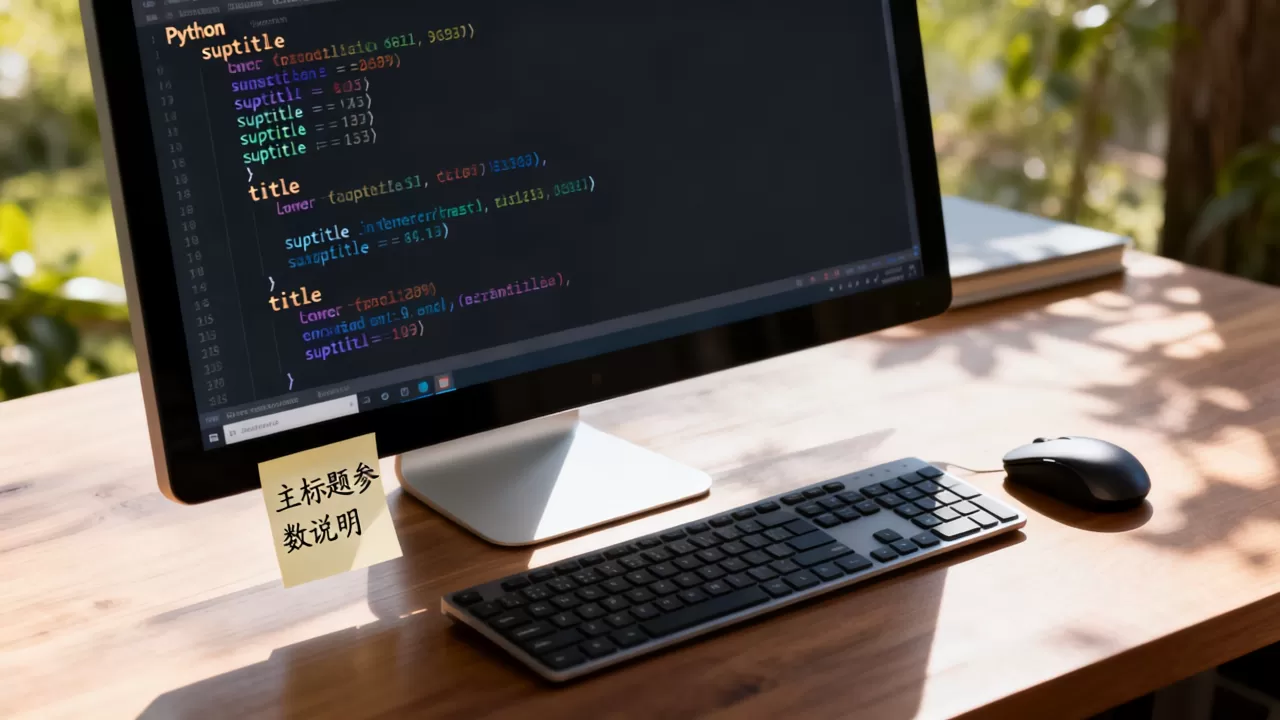 Python suptitle怎么用？Python设置主标题参数