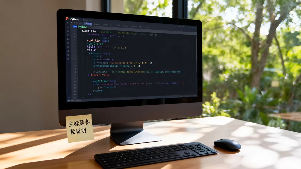 Python suptitle怎么用？Python设置主标题参数