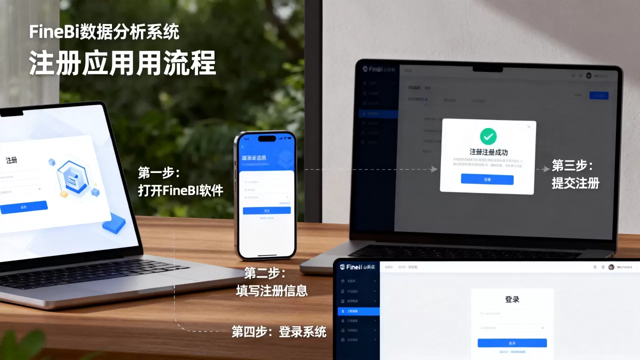 FineBI数据分析系统注册应用流程是怎样的? FineBI数据分析系统注册应用流程是怎样的?