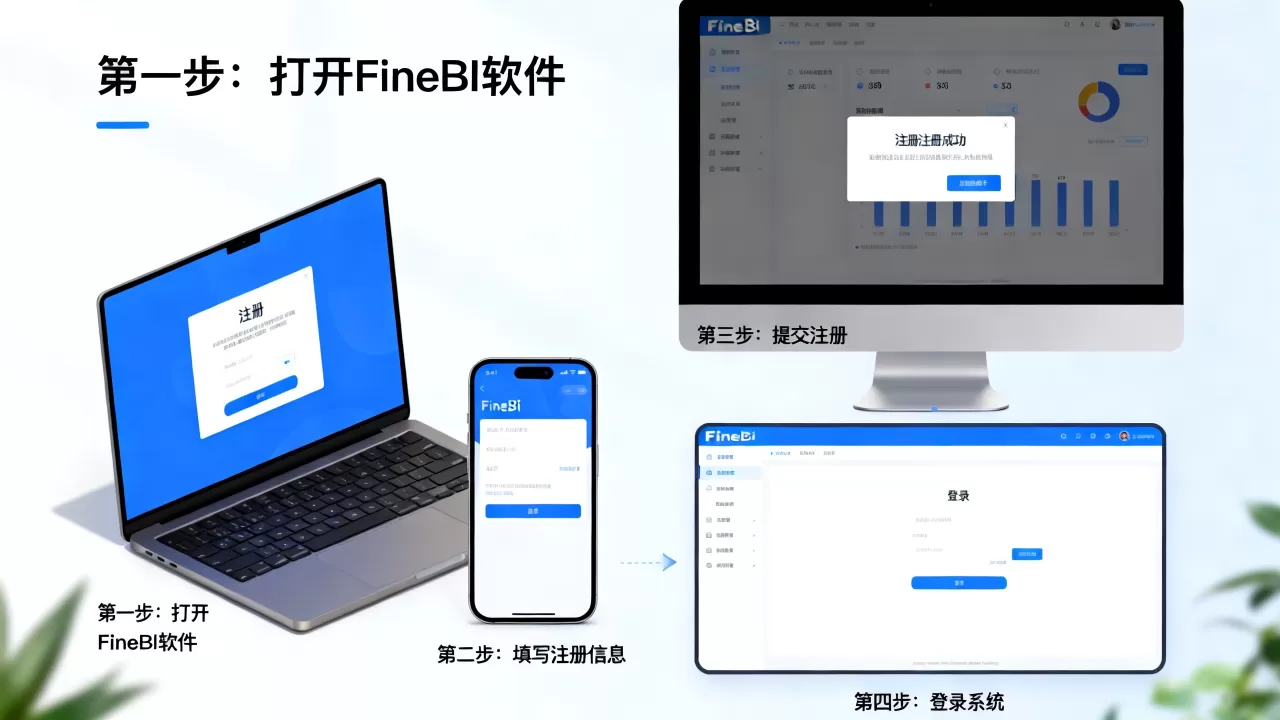 FineBI数据分析系统注册应用流程是怎样的? FineBI数据分析系统注册应用流程是怎样的?