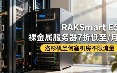 RAKsmart E5裸金属服务器7折低至$132/月值得买吗，洛杉矶圣何塞机房不限流量