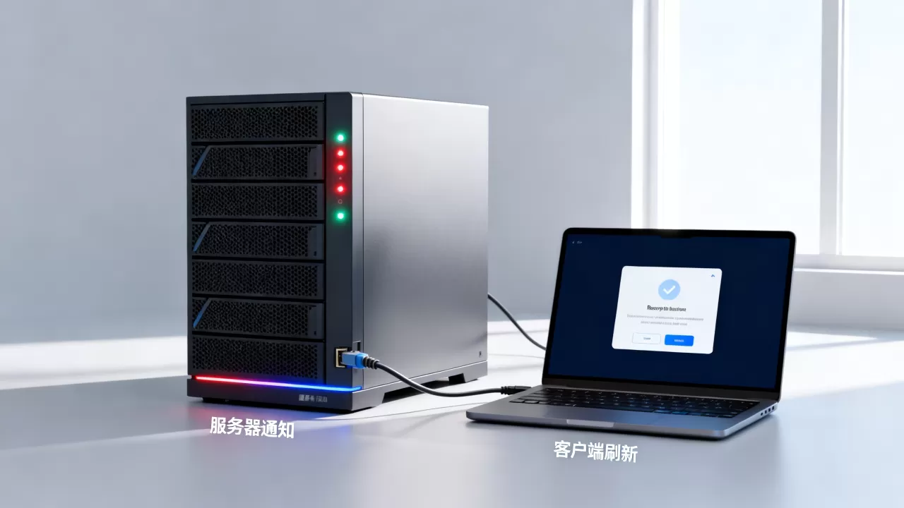 服务器如何通知客户端刷新？