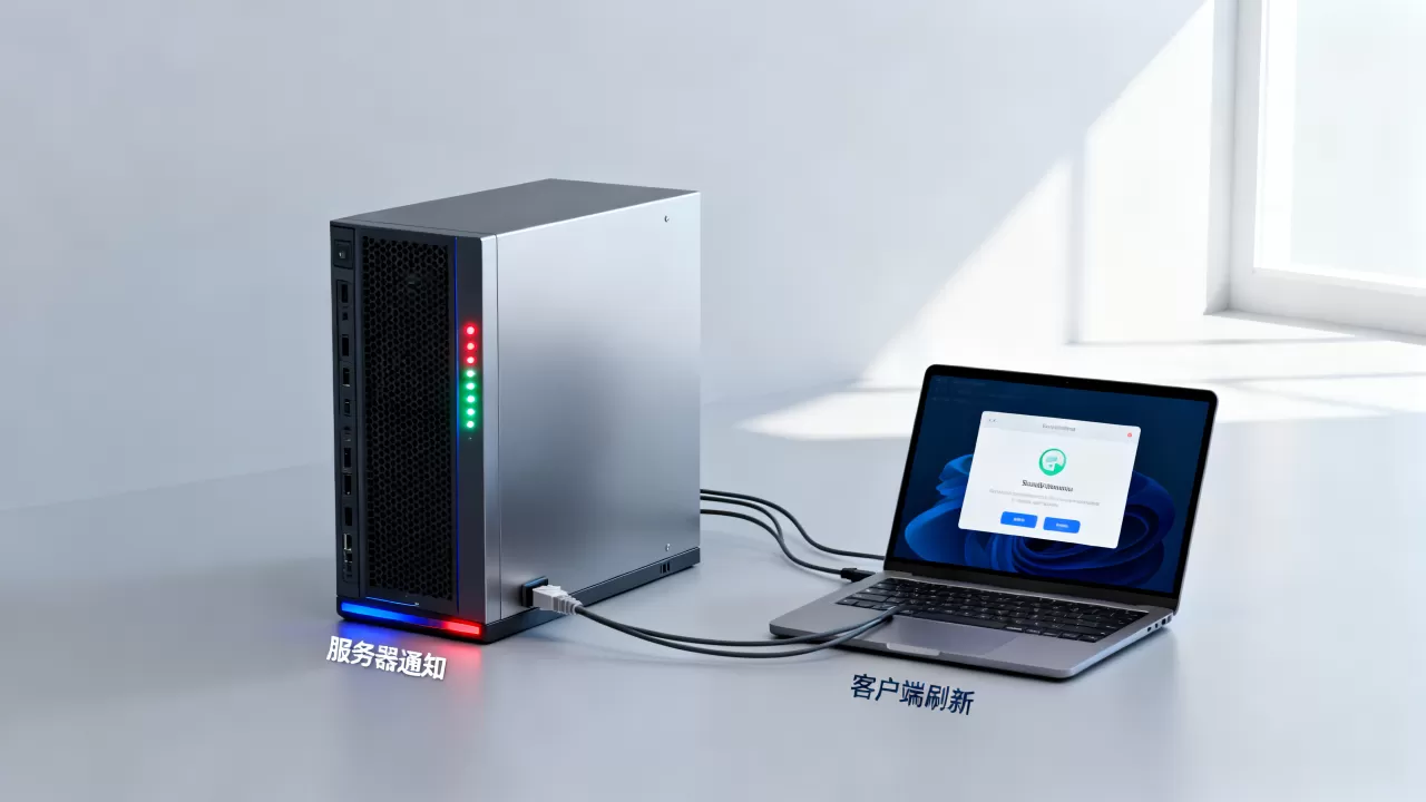 服务器如何通知客户端刷新？