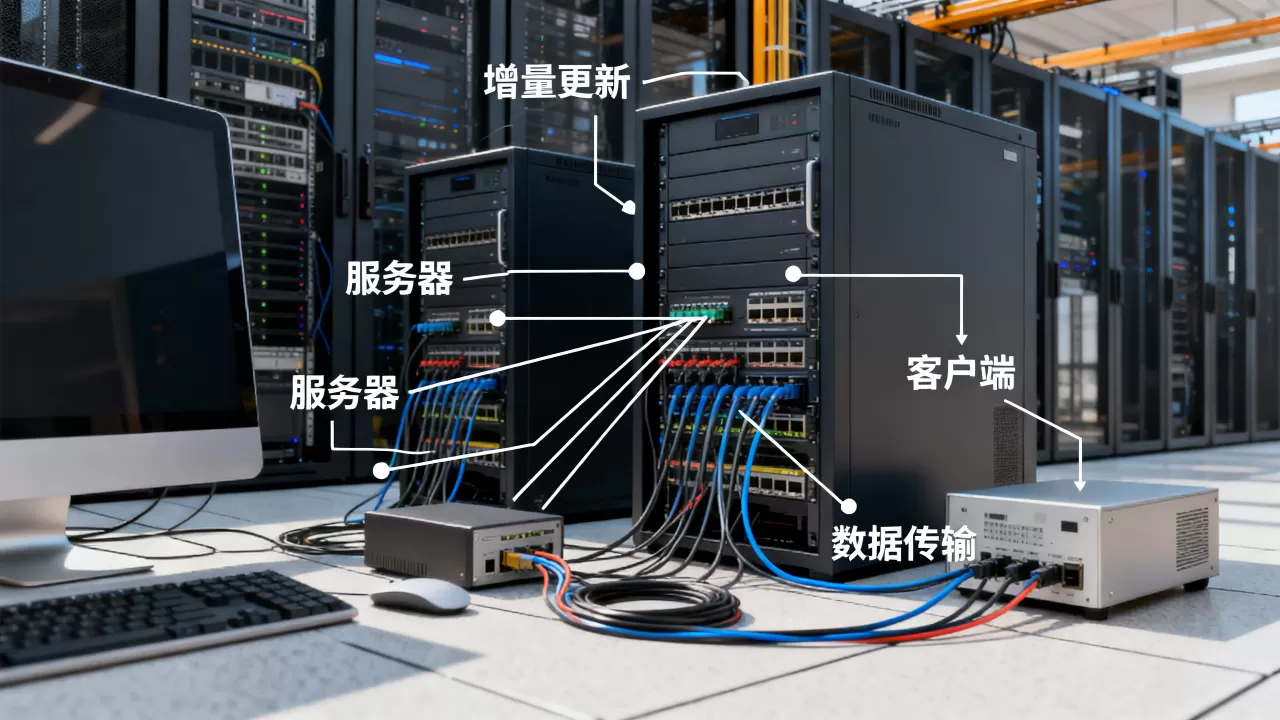 如何实现服务器客户端增量更新？增量更新原理