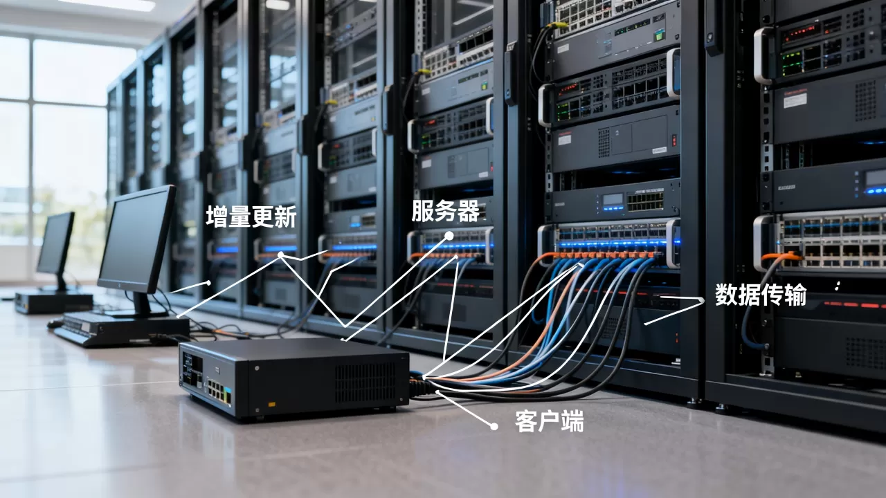如何实现服务器客户端增量更新？增量更新原理