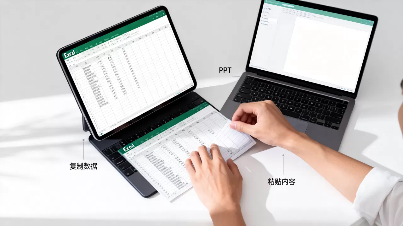 PPT里怎么复制Excel表格?如何将Excel表格粘贴到PPT PPT里怎么复制Excel表格?如何将Excel表格粘贴到PPT