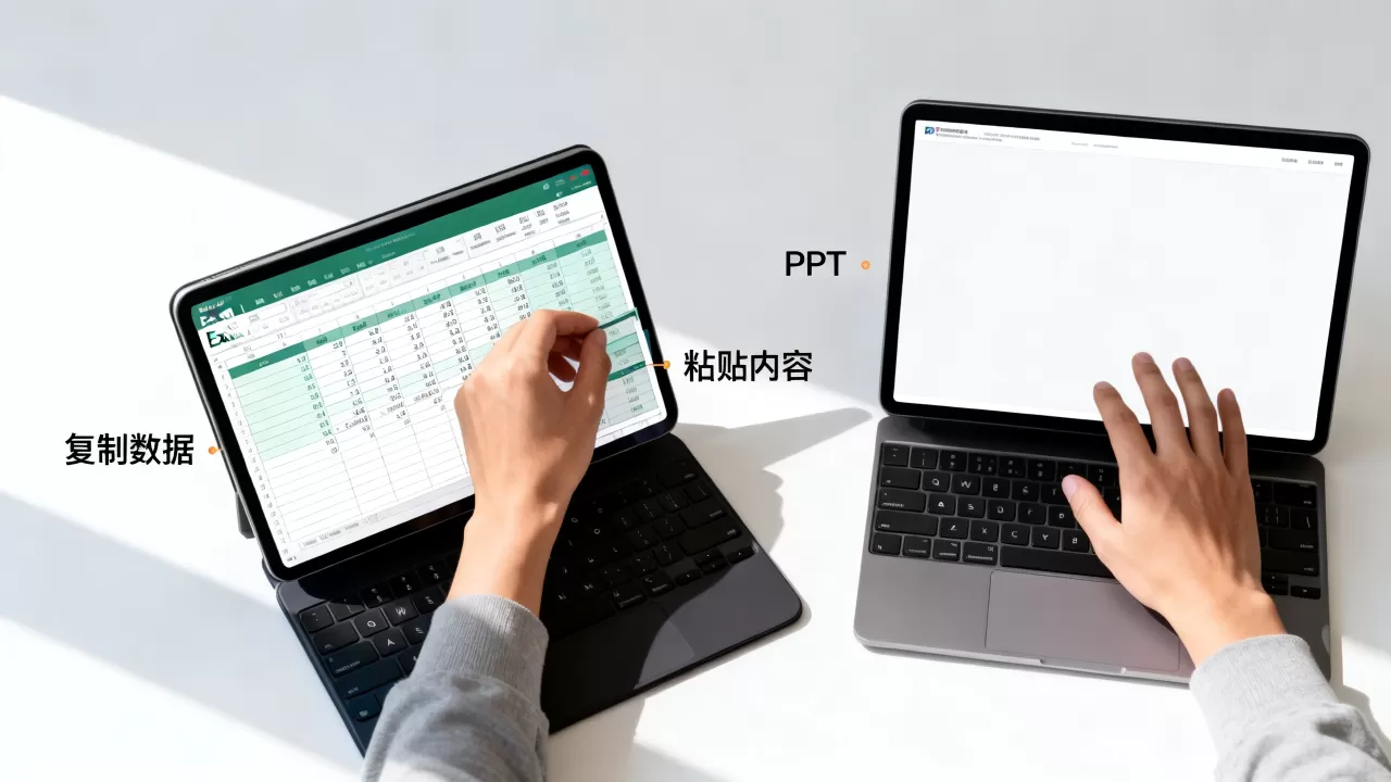 PPT里怎么复制Excel表格?如何将Excel表格粘贴到PPT PPT里怎么复制Excel表格?如何将Excel表格粘贴到PPT