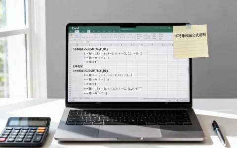 Excel字符串如何相减？excel字符串加减乘除公式