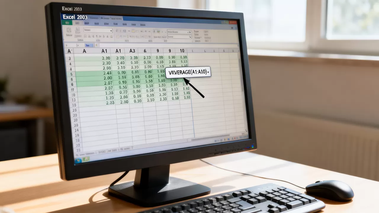 excel2003求平均值怎么操作？excel2003求平均函数公式