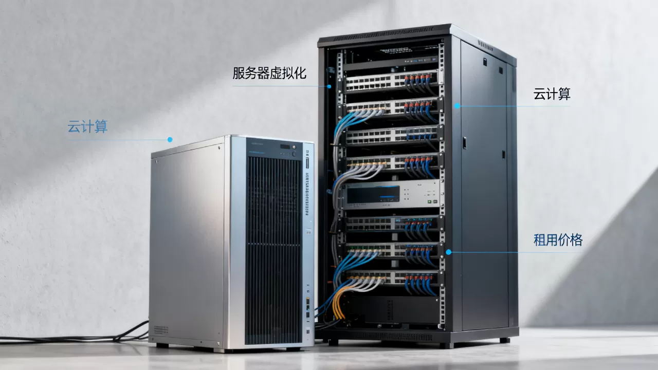 服务器虚拟化与云计算的区别是什么？云计算服务器租用价格