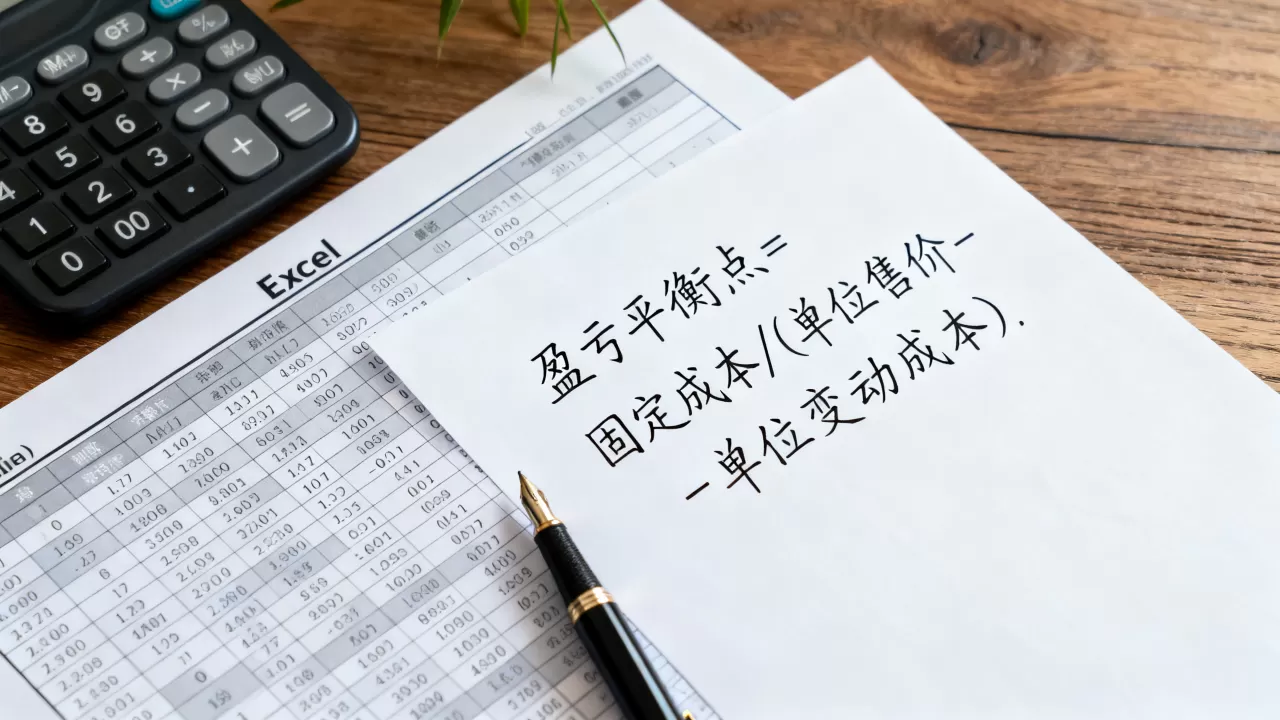 如何计算盈亏平衡点?excel制作盈亏平衡点公式 如何计算盈亏平衡点?excel制作盈亏平衡点公式