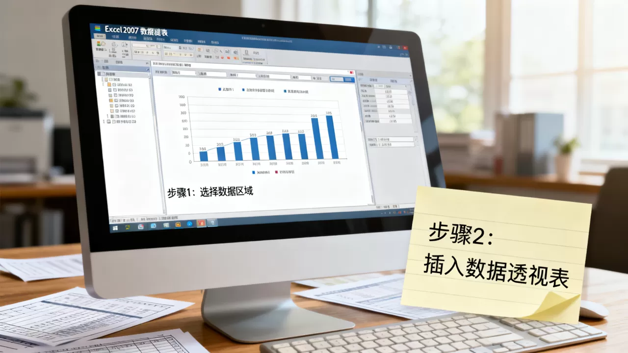 excel2007数据透视表怎么用？数据透视表创建步骤详解