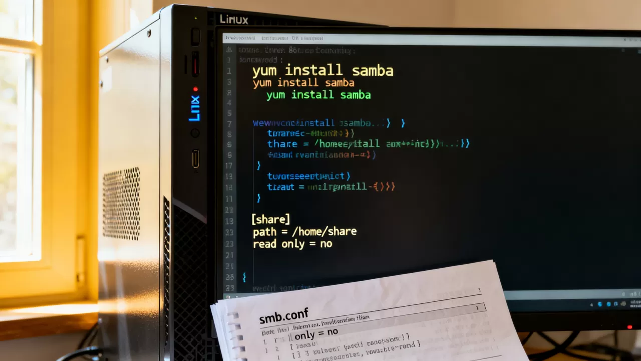 linux yum安装samba怎么操作？linux yum samba配置教程