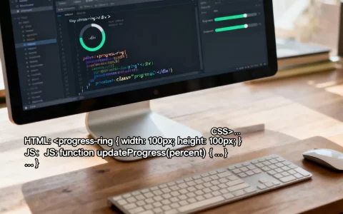 如何实现步骤进度条代码？环形进度条怎么制作