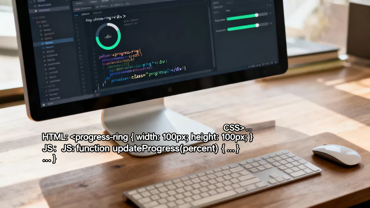 如何实现步骤进度条代码？环形进度条怎么制作