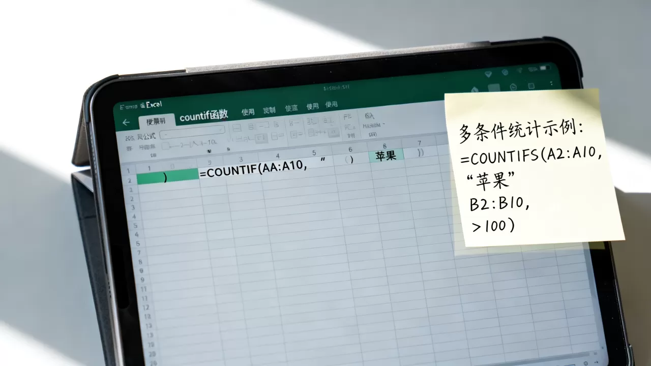 Excel中countif函数怎么用?countif函数多条件统计 Excel中countif函数怎么用?countif函数多条件统计