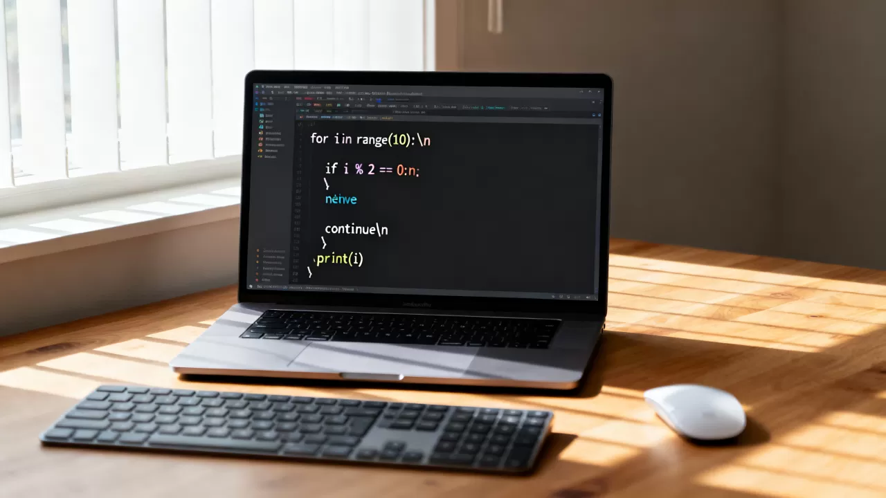 python continues怎么用?python中continue语句的用法 python continues怎么用?python中continue语句的用法