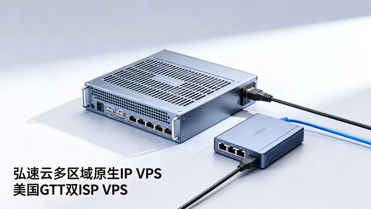弘速云多区域原生IP VPS好用吗？美国GTT双ISP VPS推荐