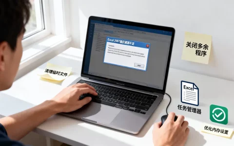 Excel 2007提示资源不足怎么办？如何解决excel内存不足