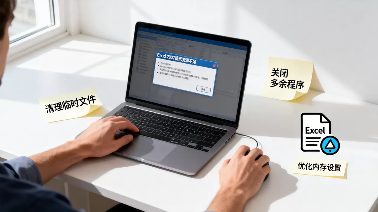 Excel 2007提示资源不足怎么办?如何解决excel内存不足 Excel 2007提示资源不足怎么办?如何解决excel内存不足
