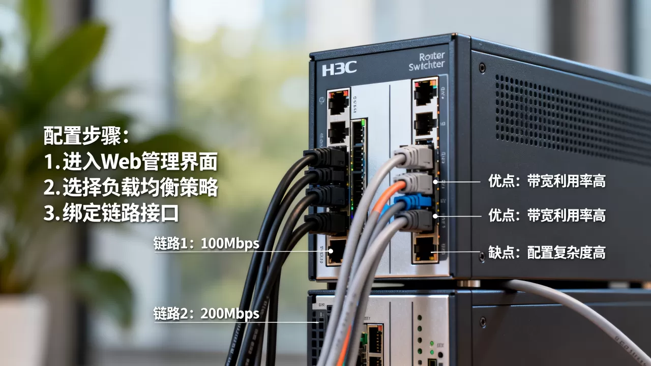 H3C非等价链路负载均衡如何配置?非等价链路负载均衡优缺点 H3C非等价链路负载均衡如何配置?非等价链路负载均衡优缺点