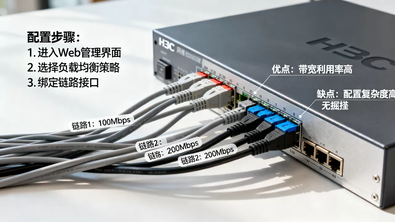 H3C非等价链路负载均衡如何配置?非等价链路负载均衡优缺点 H3C非等价链路负载均衡如何配置?非等价链路负载均衡优缺点
