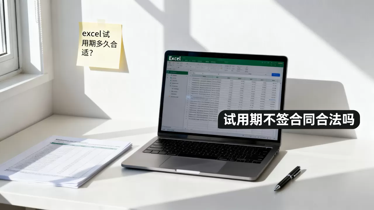 excel试用期多久合适？试用期不签合同合法吗