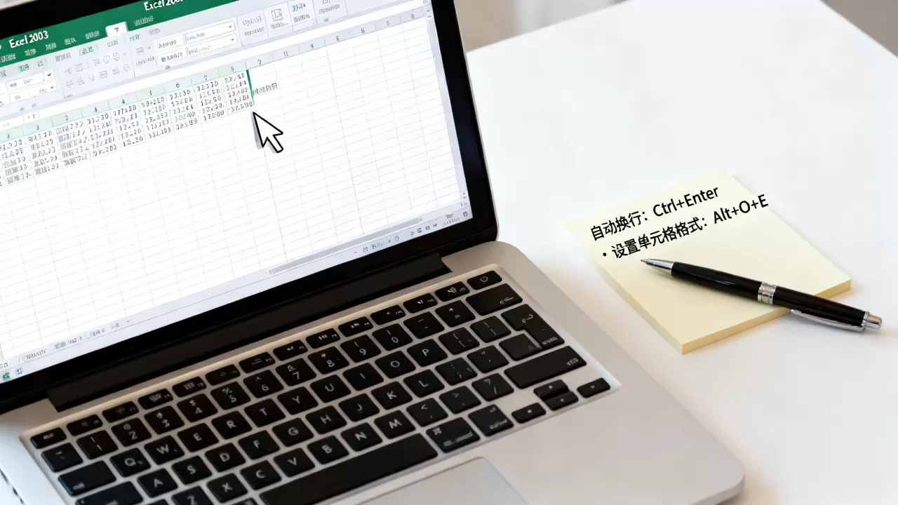Excel2003如何自动换行?excel表格自动换行快捷键 Excel2003如何自动换行?excel表格自动换行快捷键