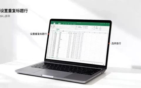 Excel每页首行怎么设置？Excel表格每页重复标题行
