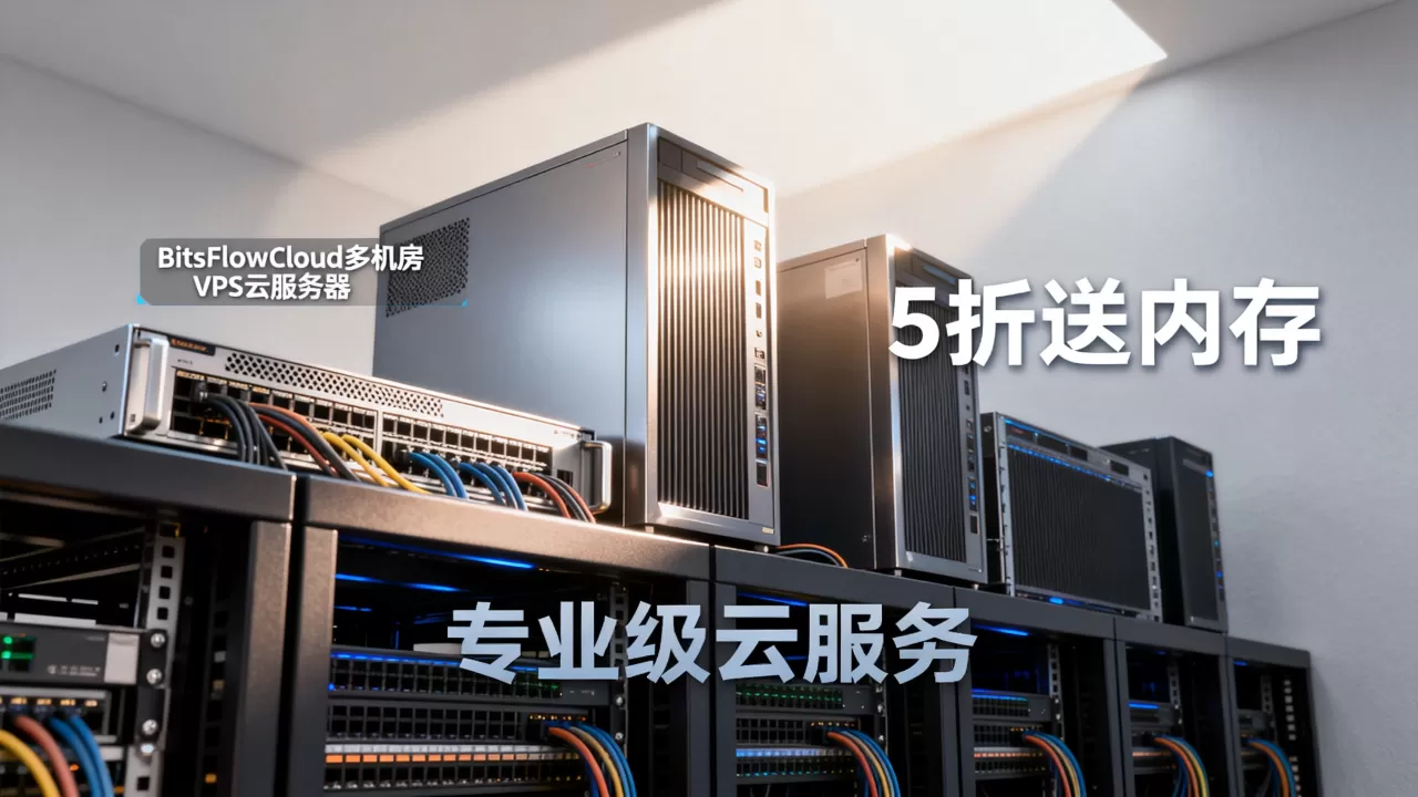 BitsFlowCloud多机房VPS云服务器5折送内存是真的吗？买云服务器选哪家