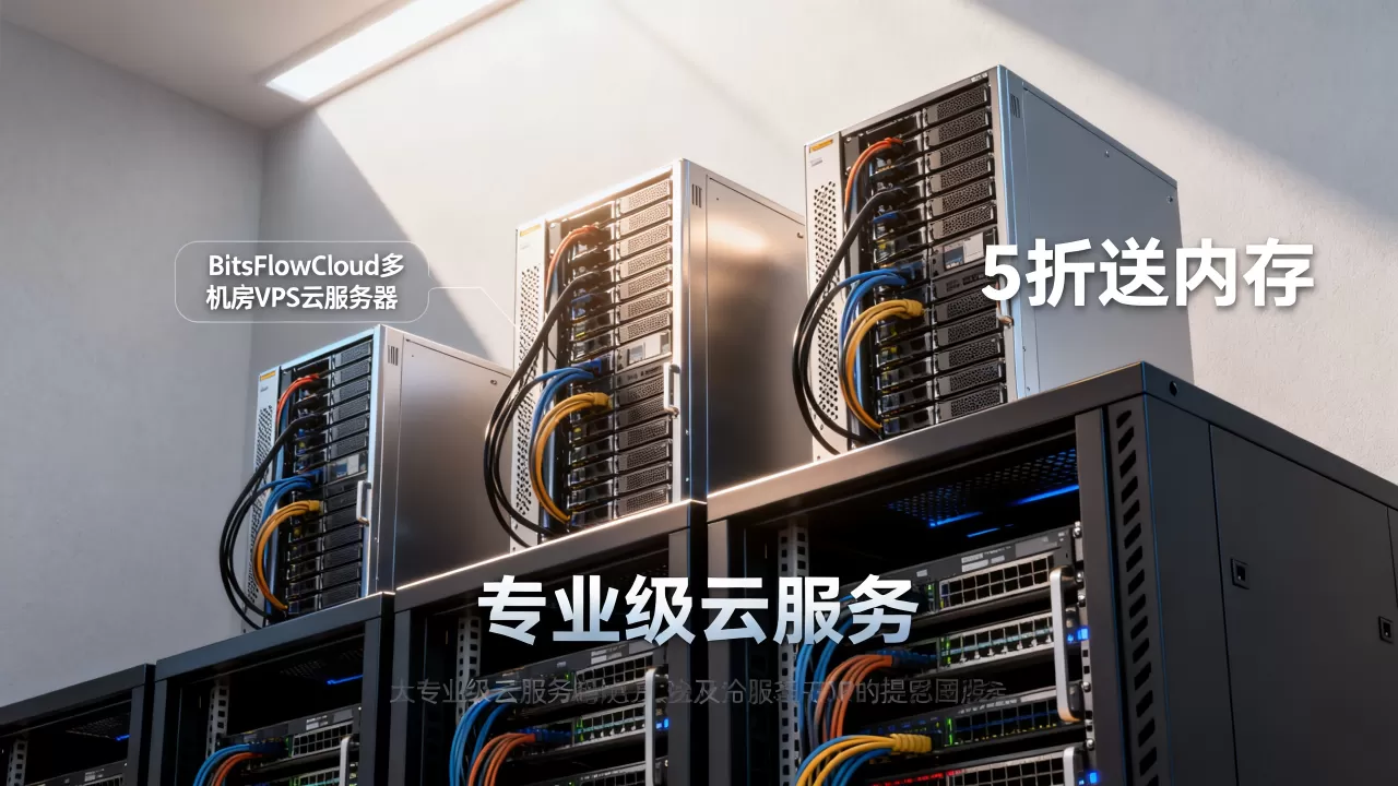 BitsFlowCloud多机房VPS云服务器5折送内存是真的吗？买云服务器选哪家
