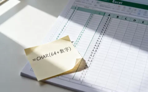 Excel数字怎么变字母？excel数字转字母公式
