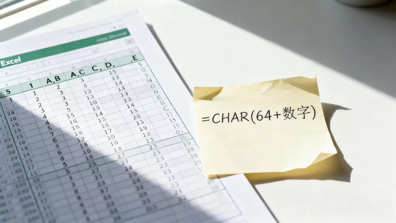 Excel数字怎么变字母?excel数字转字母公式 Excel数字怎么变字母?excel数字转字母公式