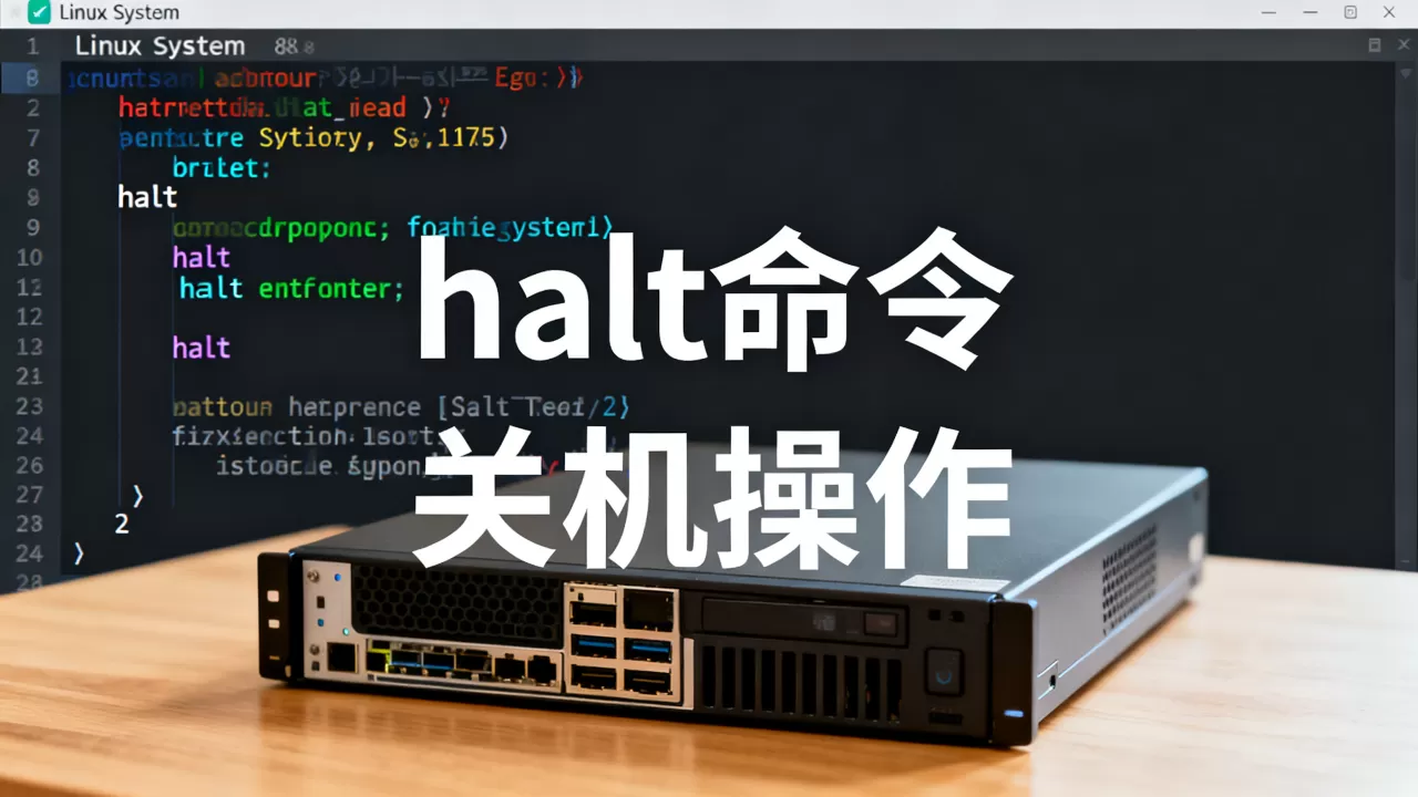 halt控制linux关机怎么操作？linux系统halt命令详解